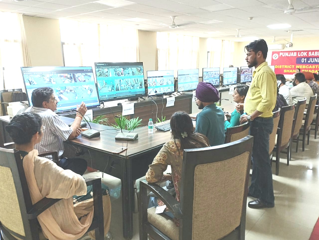 Monitoring of polling booths through webcasting - District Election Officer Navjot Pal Singh Randhawa
